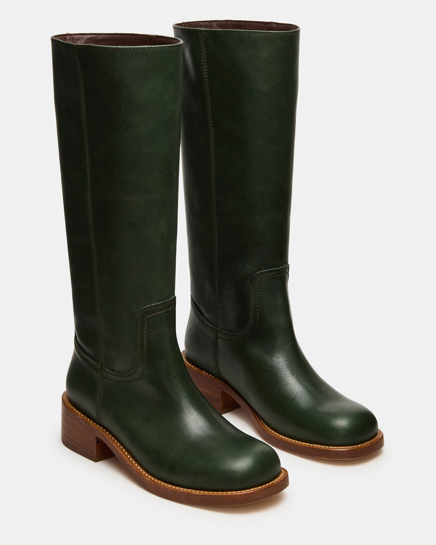 RIGGS DARK GREEN LEATHER
