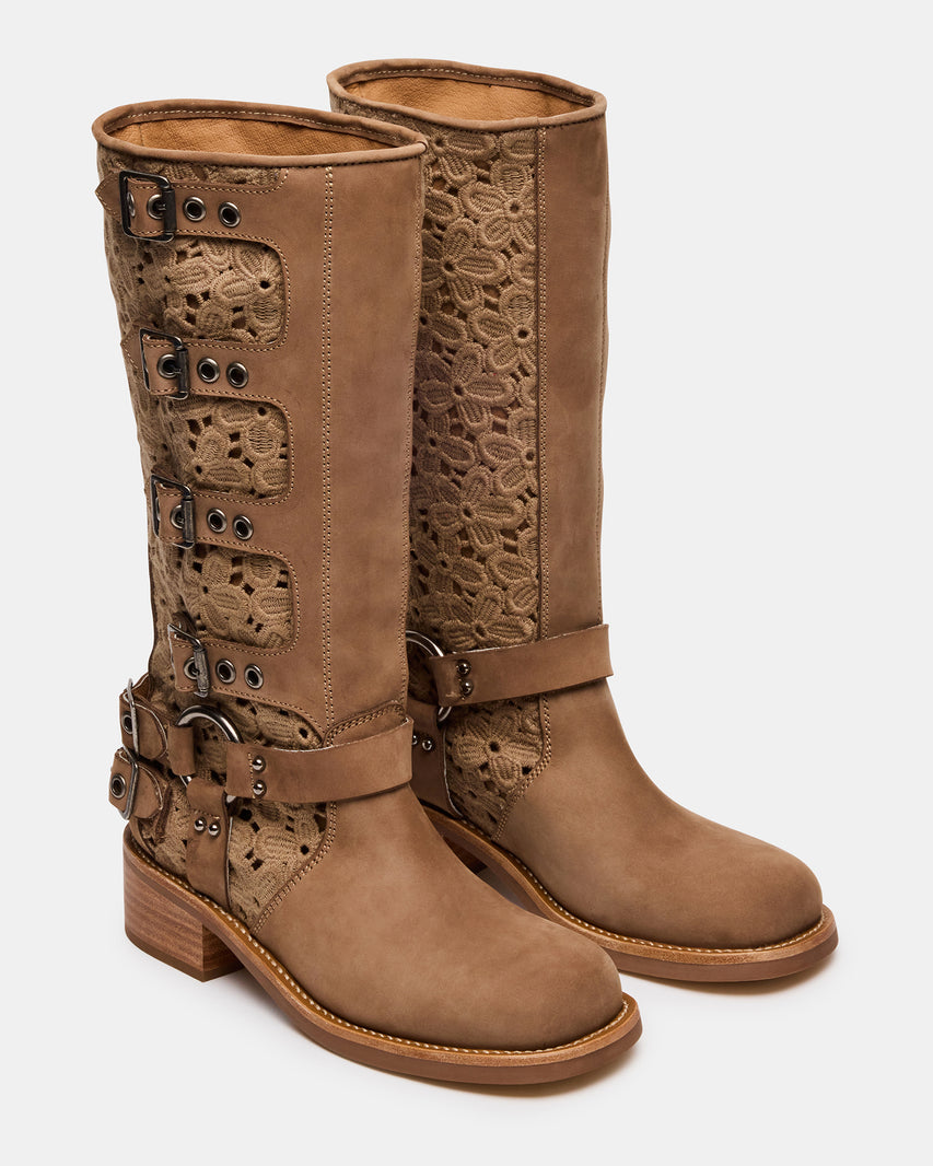 ROCKY FLORAL TAN NUBUCK