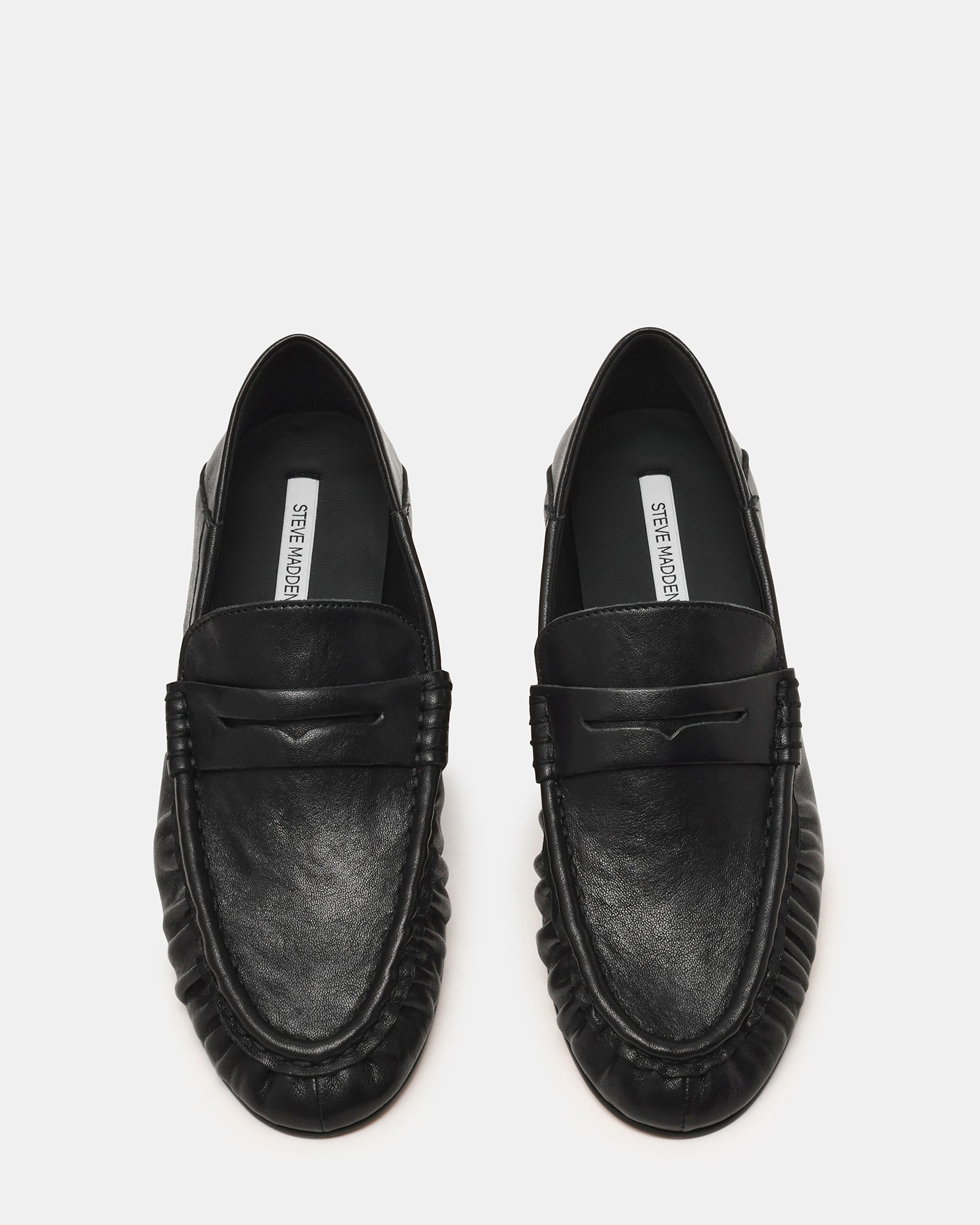 Steve Madden Women's Roger Loafers - Black - Size 9 - Leather Steve Madden Women's Roger Loafers - Black - Size 9 - Leather