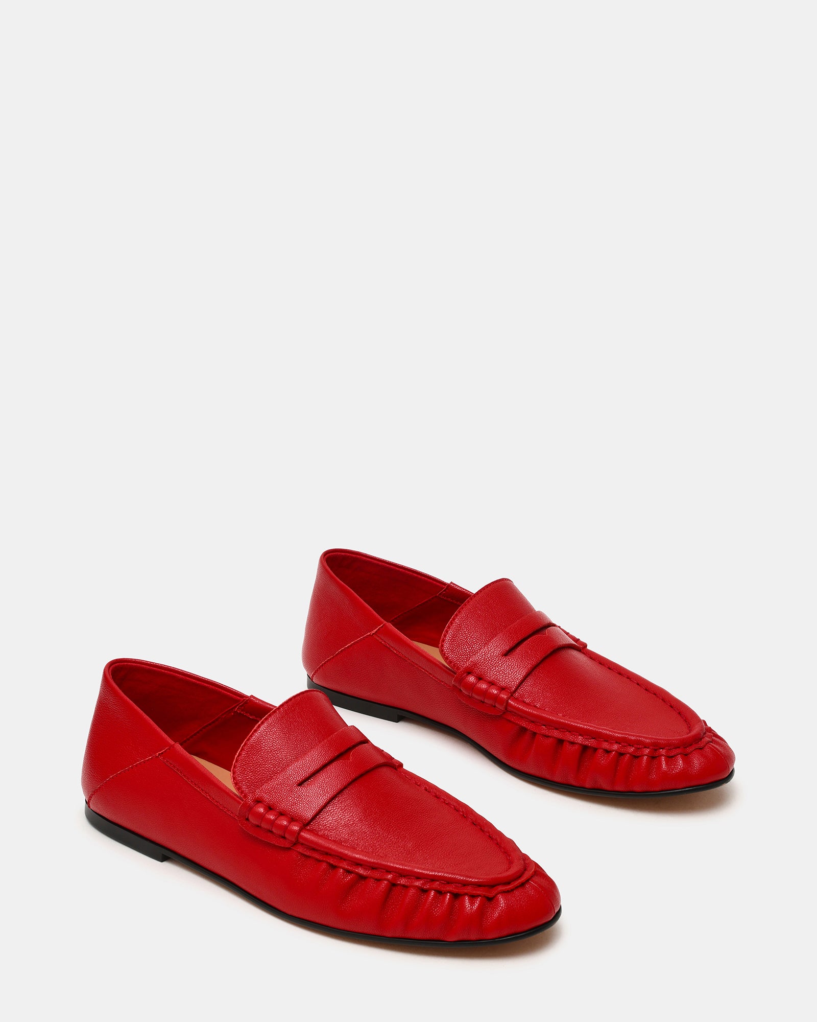open lace back dress ROGER Red Leather Slip-On Women's Loafer – Steve Madden