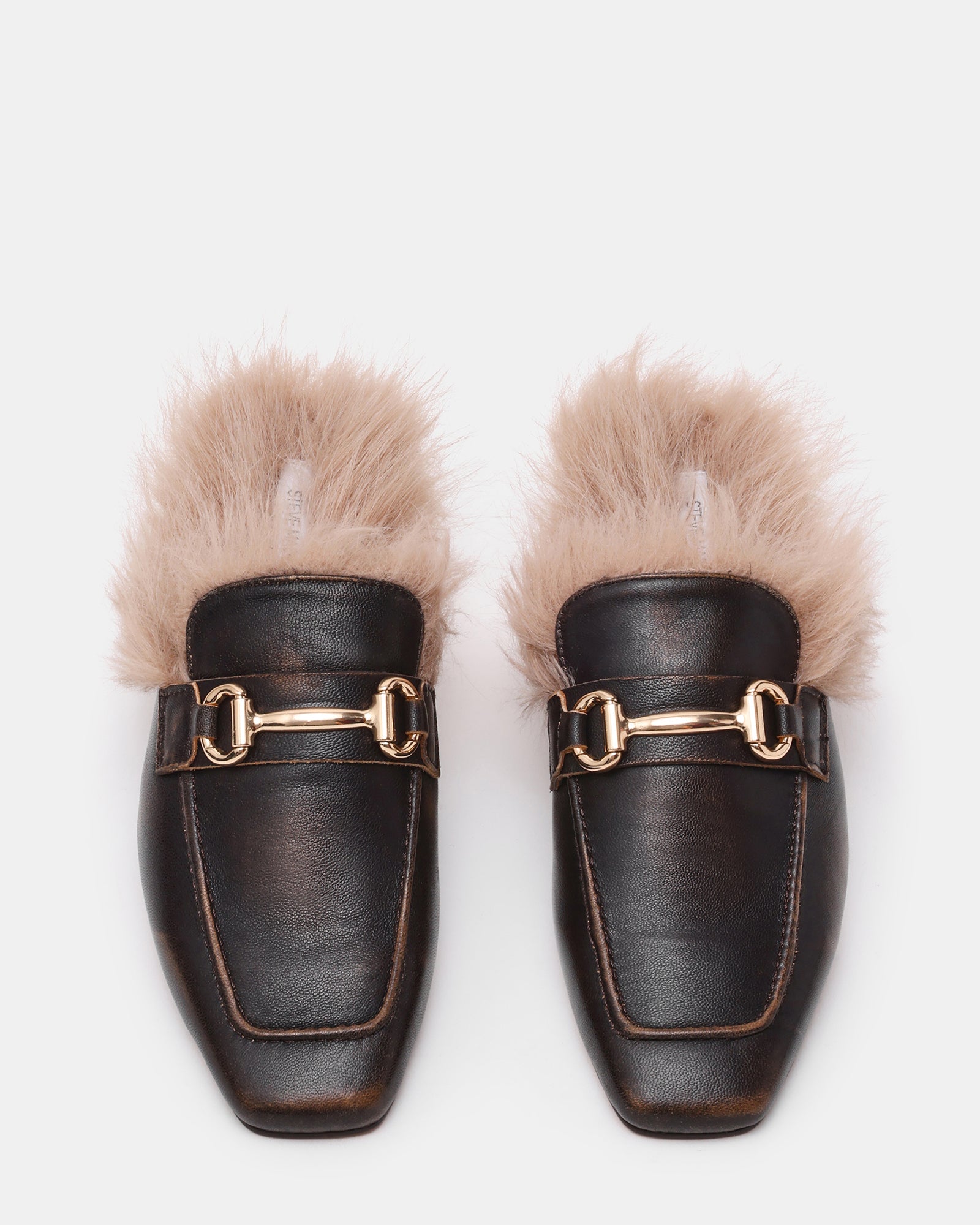 ROMEO FAUX FUR BROWN - view 4