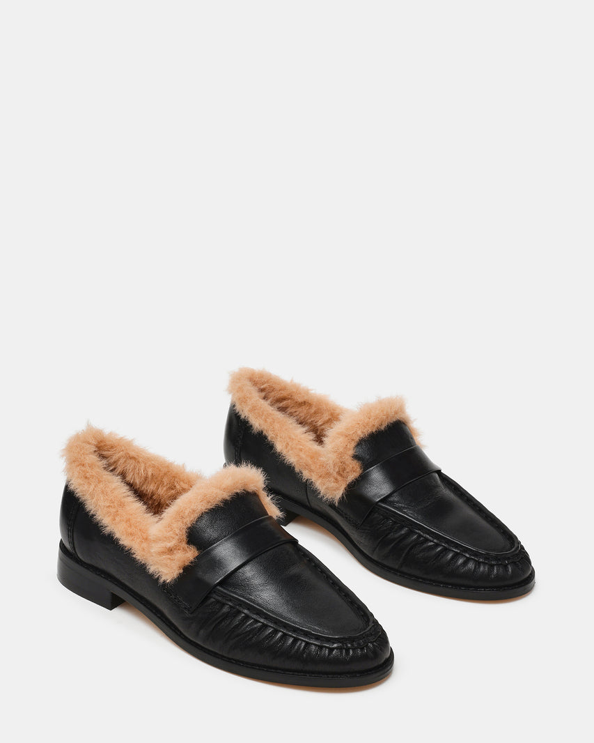 RONIE FAUX FUR BLACK LEATHER - view 3