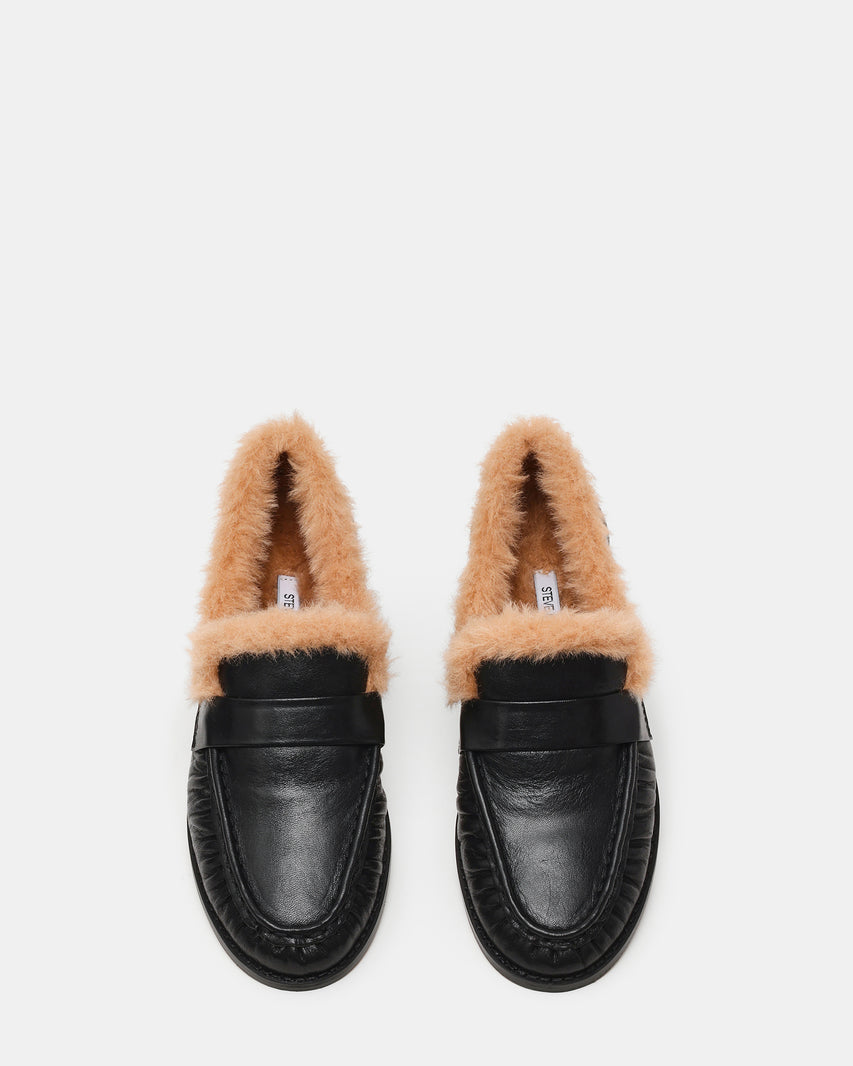 RONIE FAUX FUR BLACK LEATHER - view 5