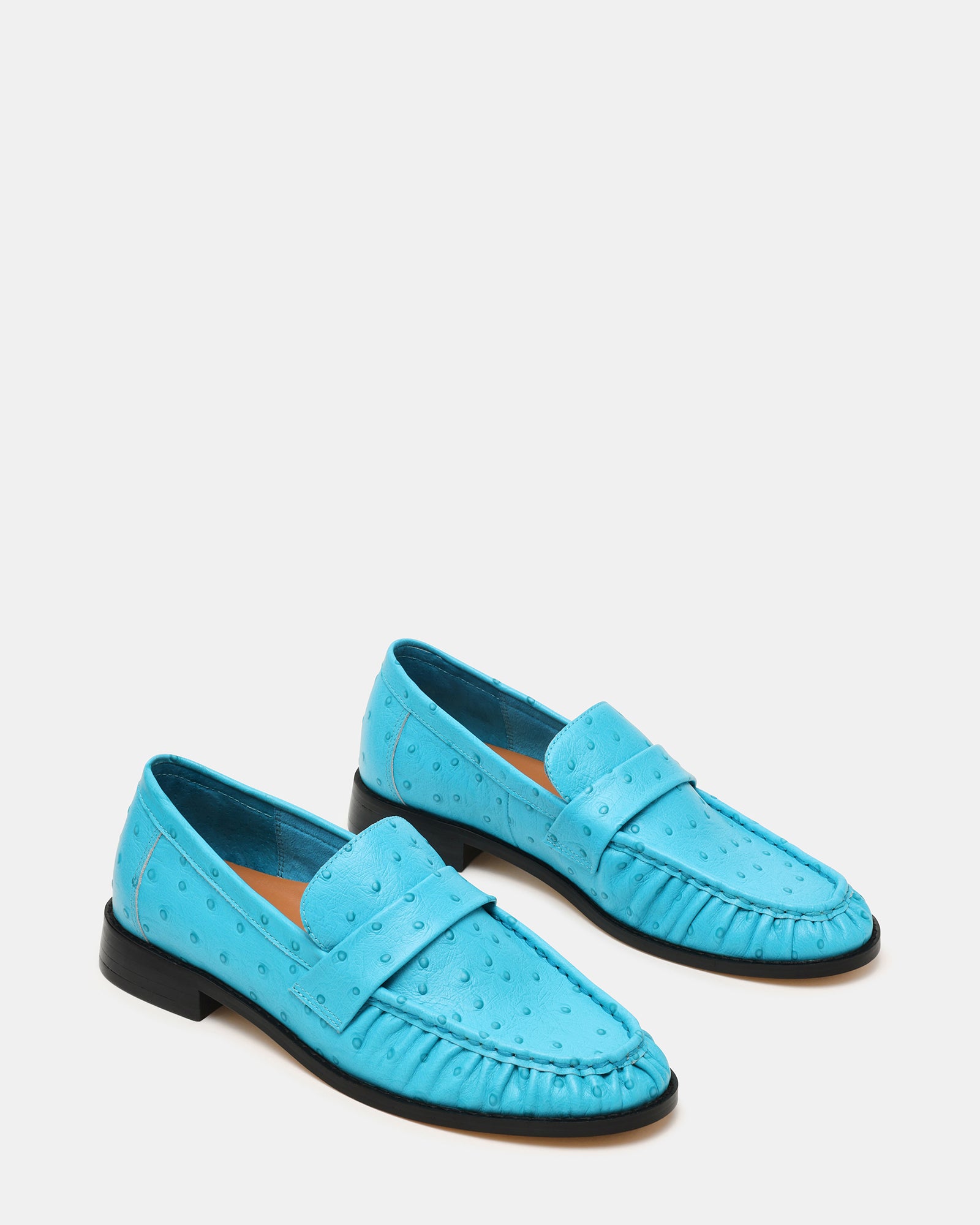 RONIE OSTRICH TURQUOISE LEATHER - view 2