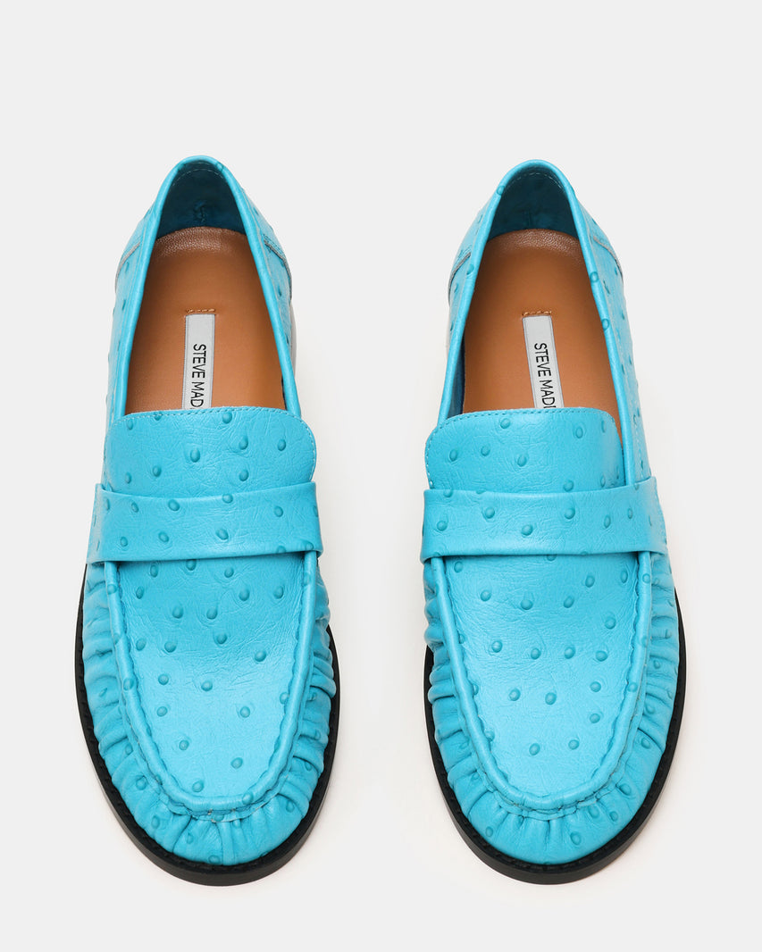 RONIE OSTRICH TURQUOISE LEATHER - view 4