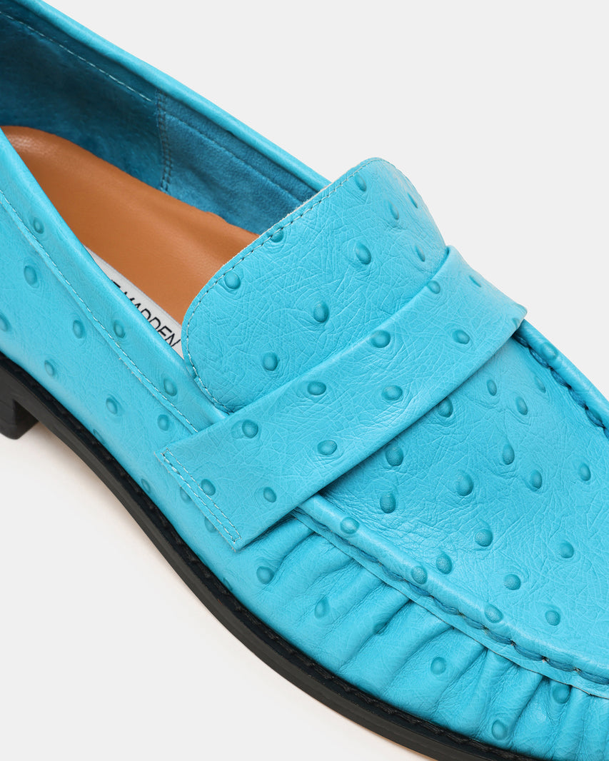 RONIE OSTRICH TURQUOISE LEATHER - view 3