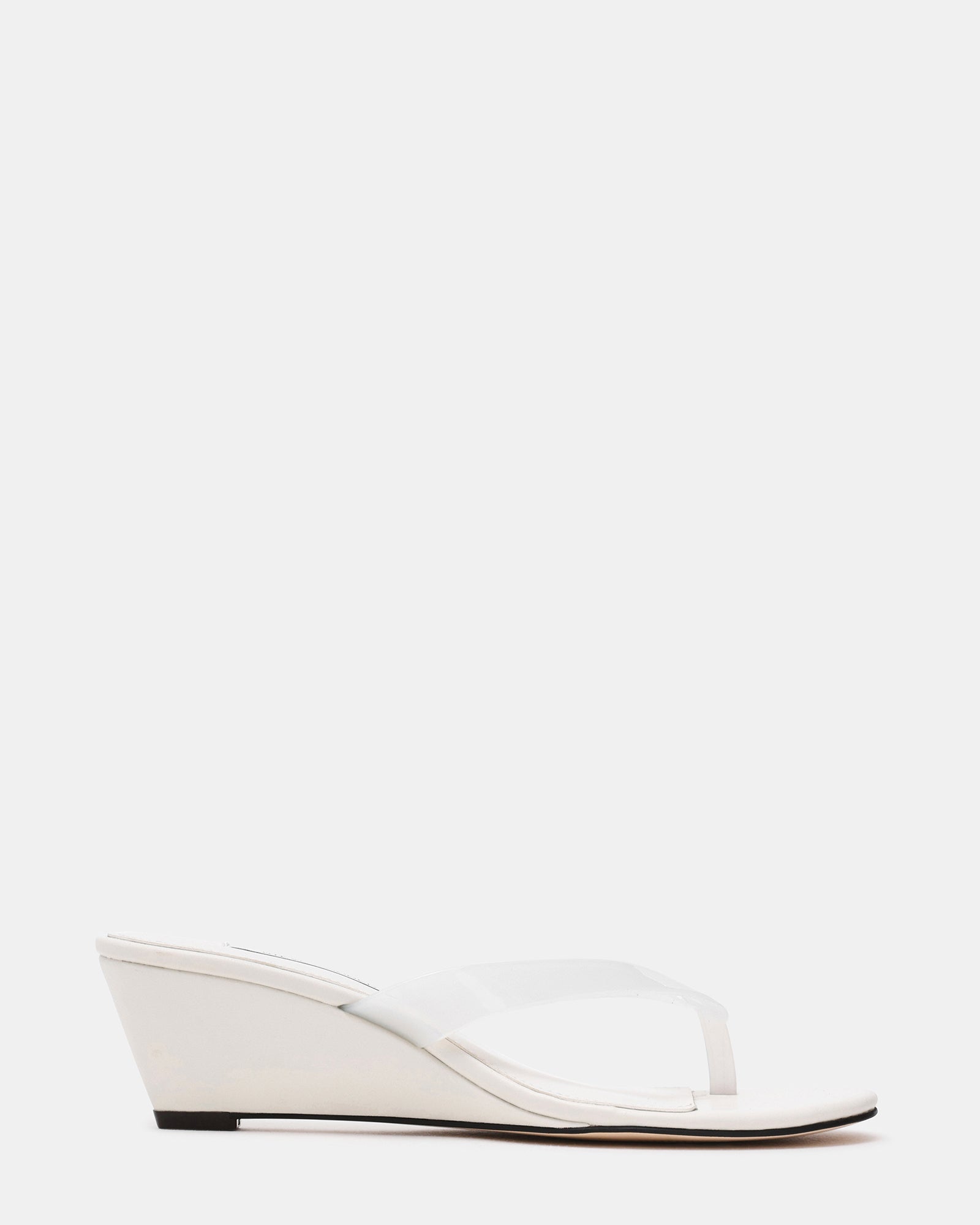 ROSELYN White Thong Wedge Women's Sandal | Steve Madden