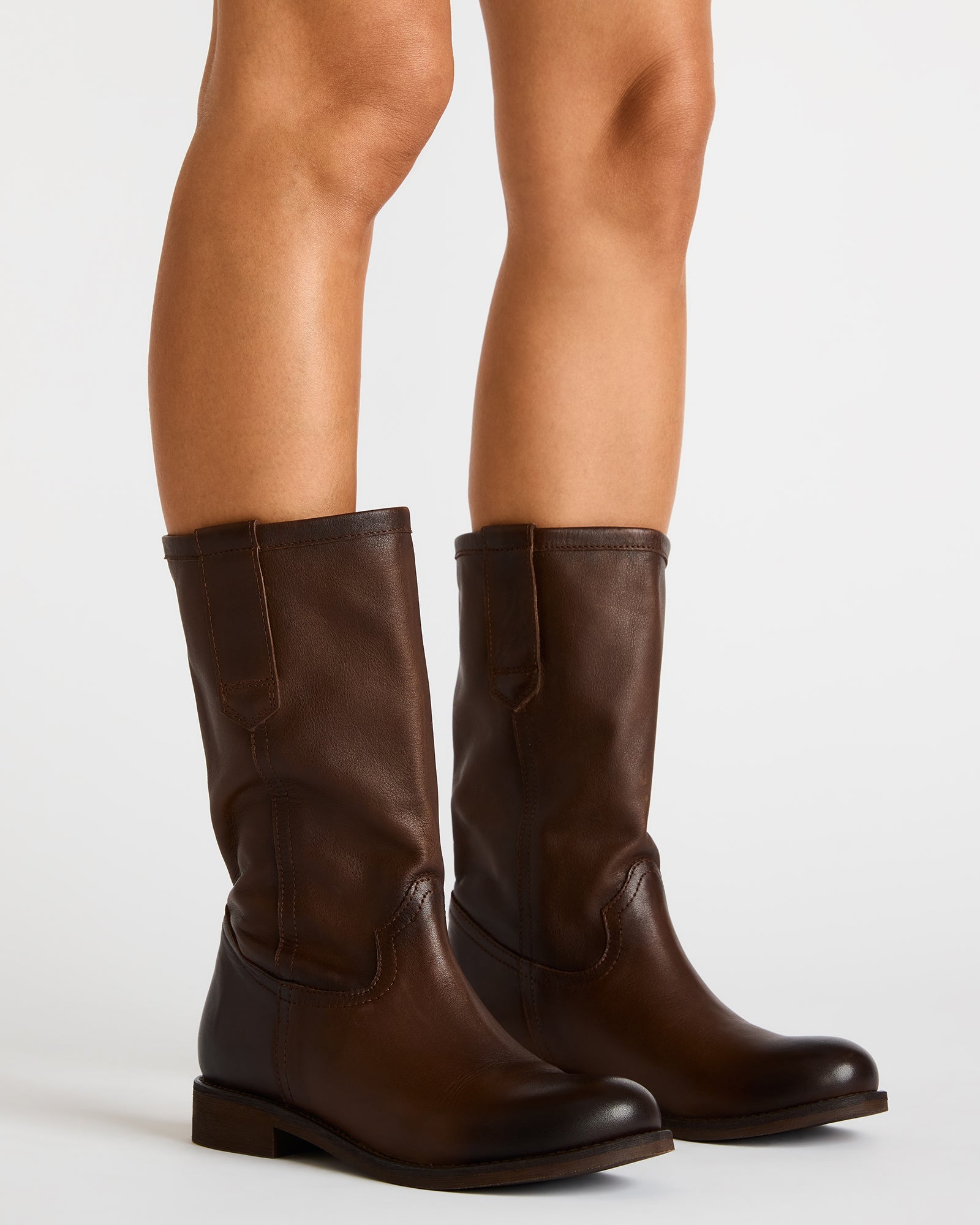Steve Madden Women's Ruben Brown Moto Boots - Size 7 - Leather Steve Madden Women's Ruben Brown Moto Boots - Size 7 - Leather