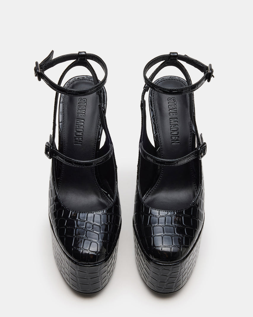 SCOTLYN BLACK CROCODILE