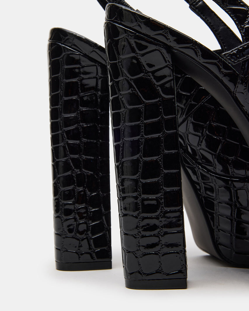 SCOTLYN BLACK CROCODILE