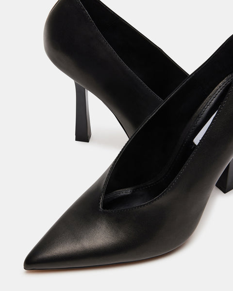 SEDONA Black Leather Pump | Women's Heels – Steve Madden
