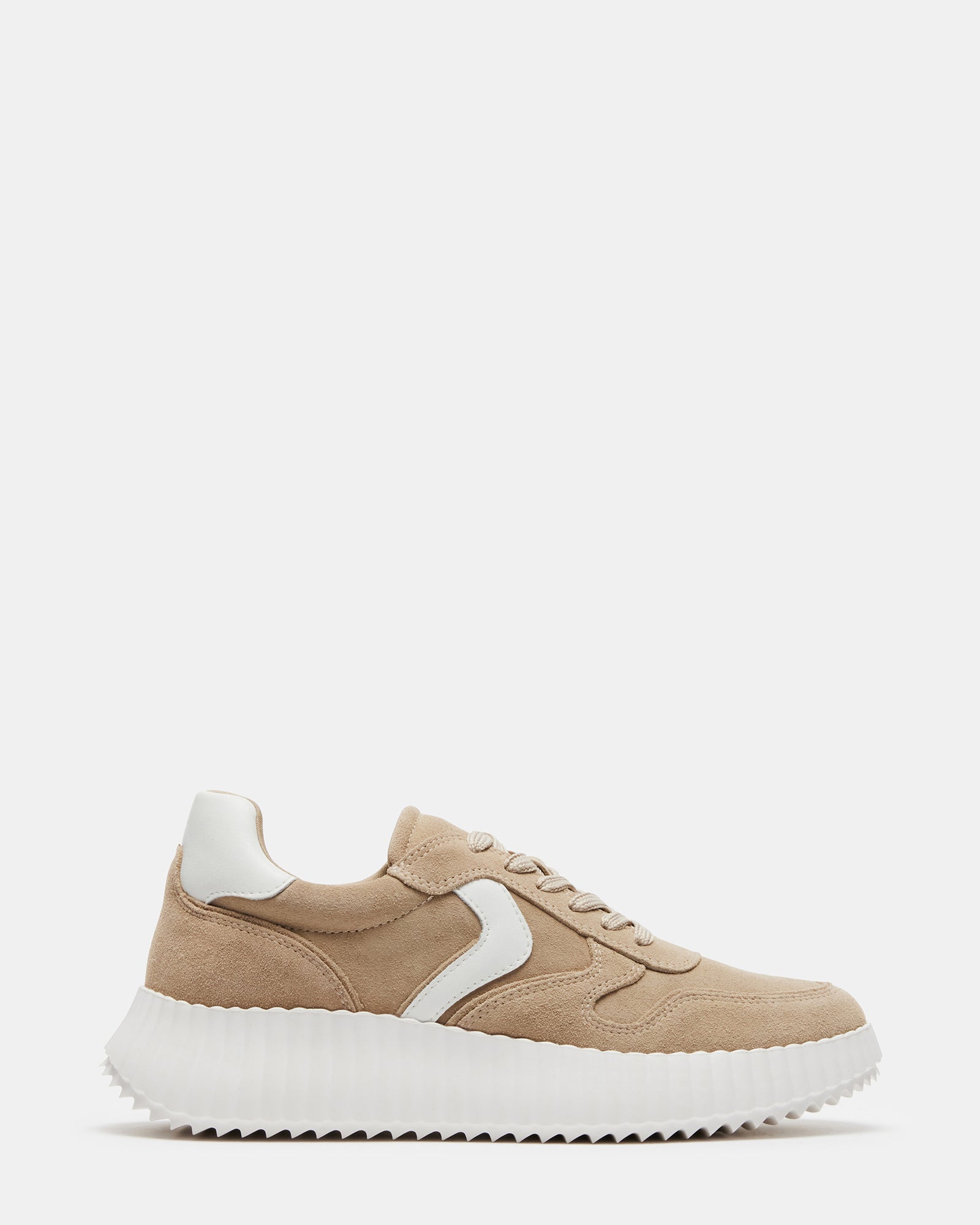 SHEREEN Taupe Suede Platform Sneaker | Women's Sneakers â Steve Madden