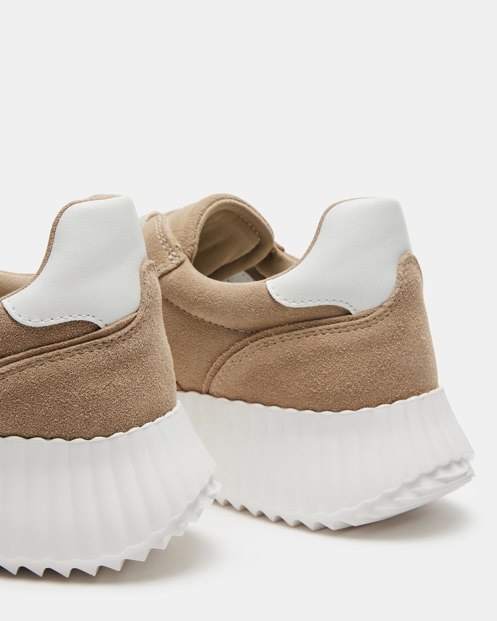 SHEREEN Taupe Suede Platform Sneaker | Women's Sneakers â Steve Madden