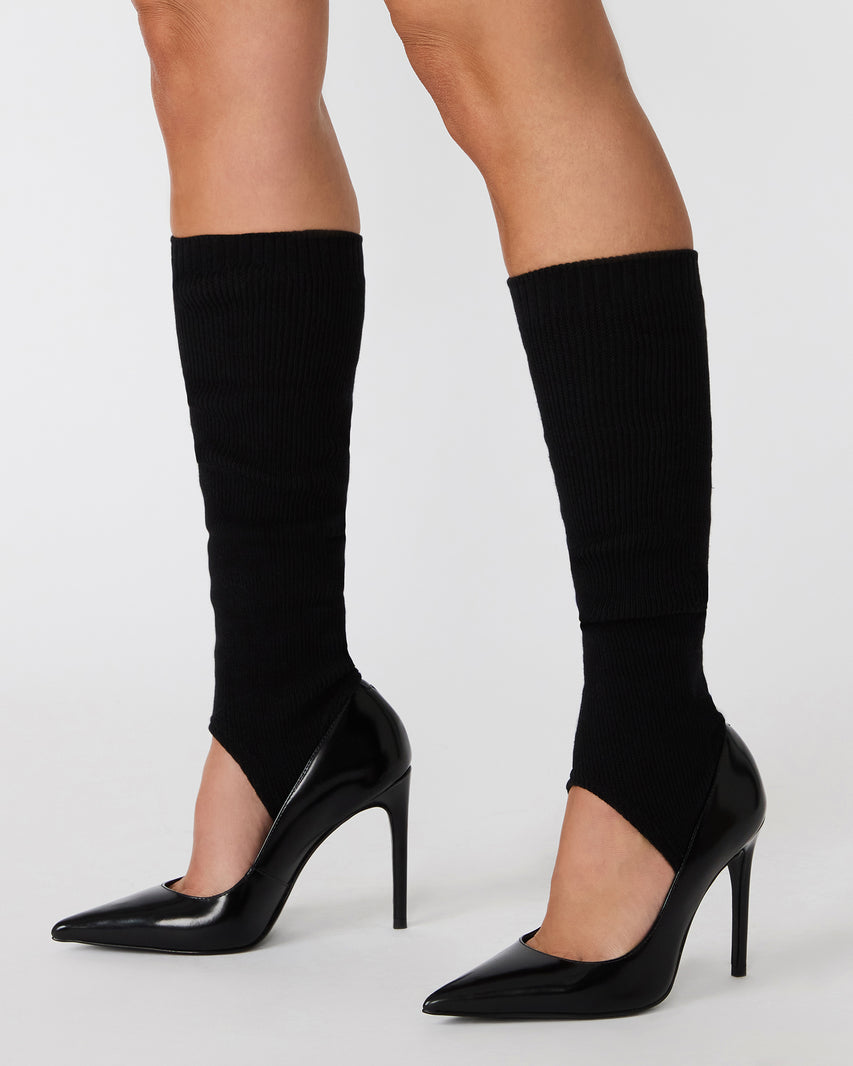 1 PACK STIRRUP LEG WARMERS BLACK - view 2