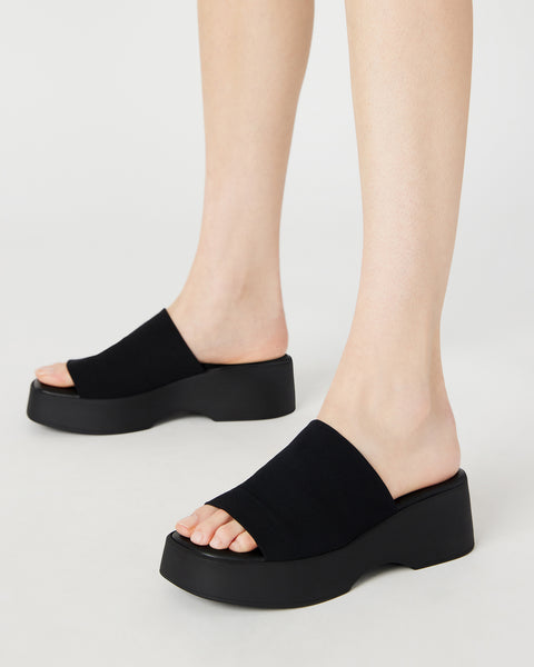 SLINKY30 Black Platform Sandal | Women's Sandals – Steve Madden