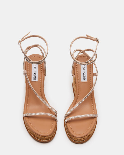 SOMMER Rhinestones Strappy Wedge Sandal | Women's Sandals – Steve Madden