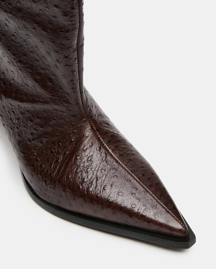 STARLA OSTRICH BROWN LEATHER - view 3