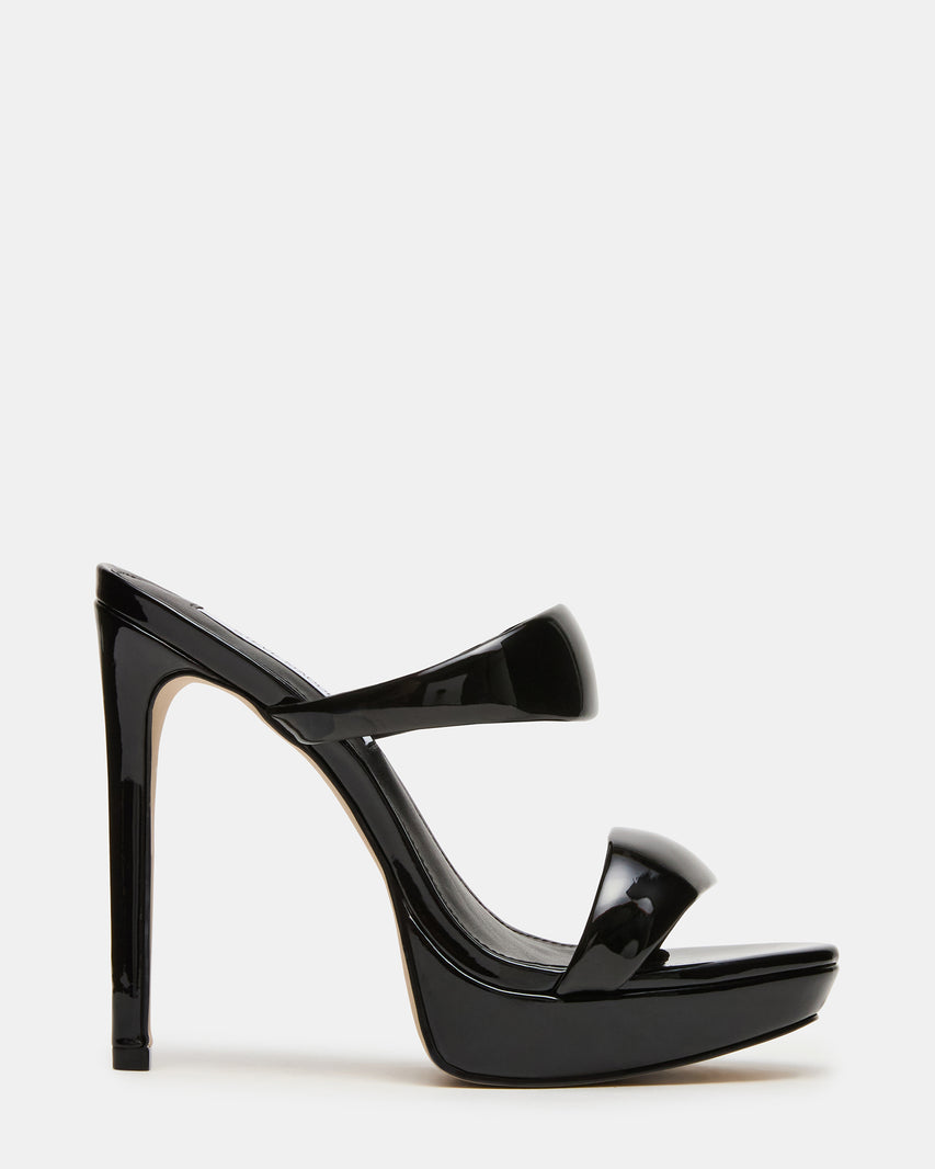SUPERNOVA Black Platform Stiletto Mule Women's Heel | Steve Madden