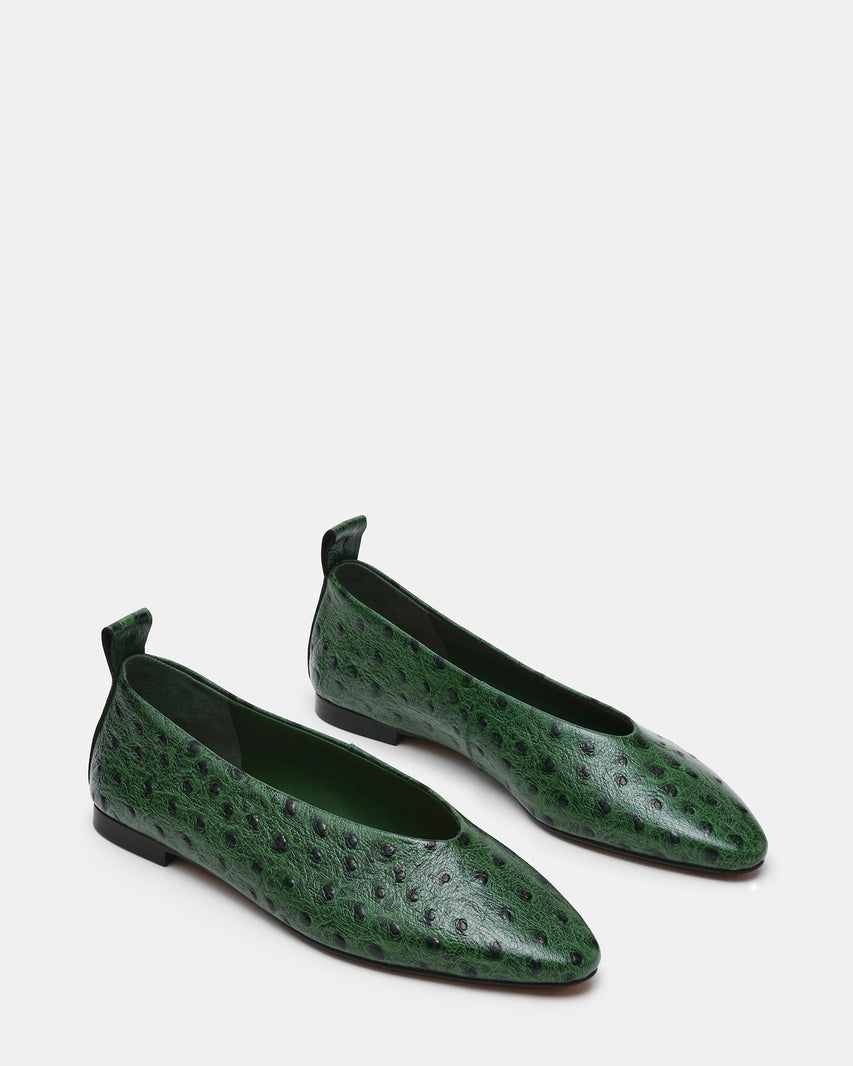 SWANKY OSTRICH GREEN LEATHER - view 2