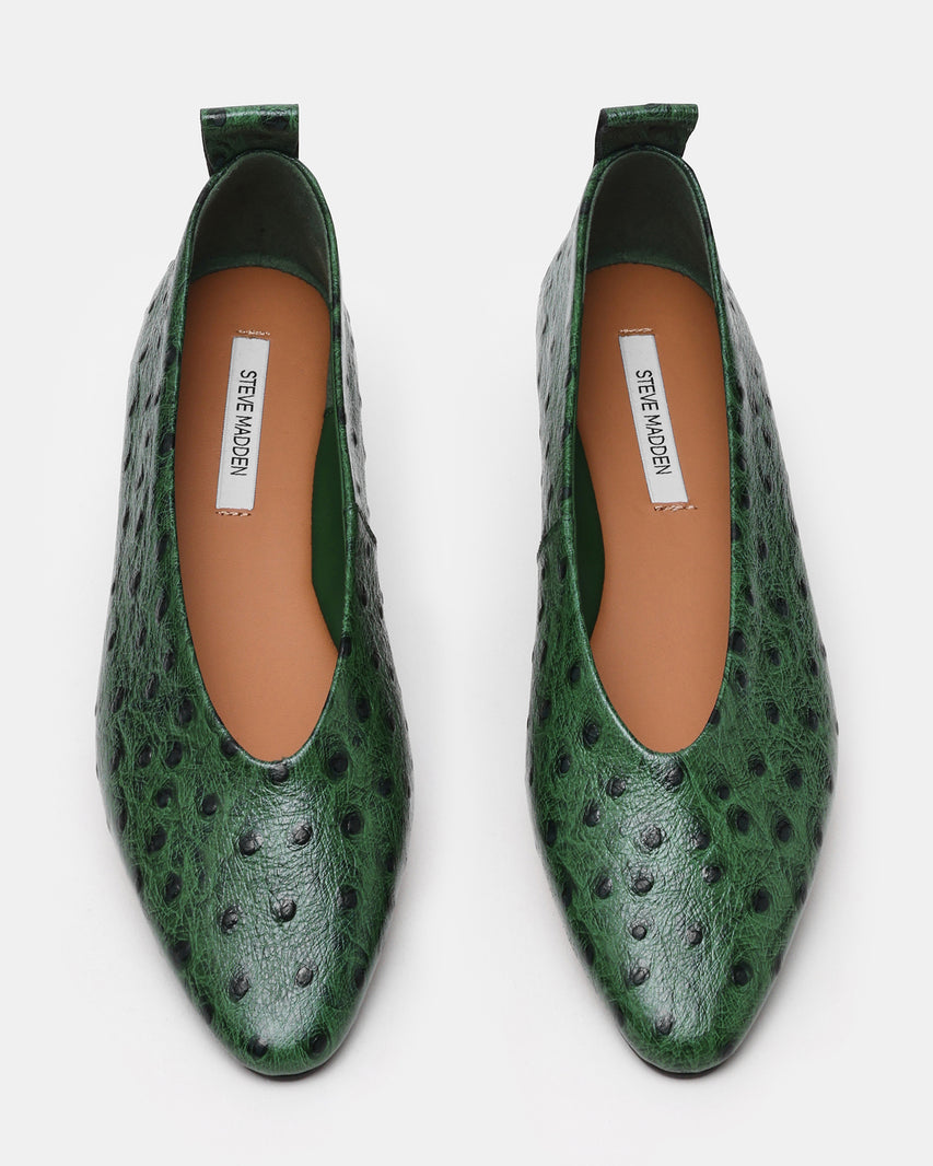 SWANKY OSTRICH GREEN LEATHER - view 4
