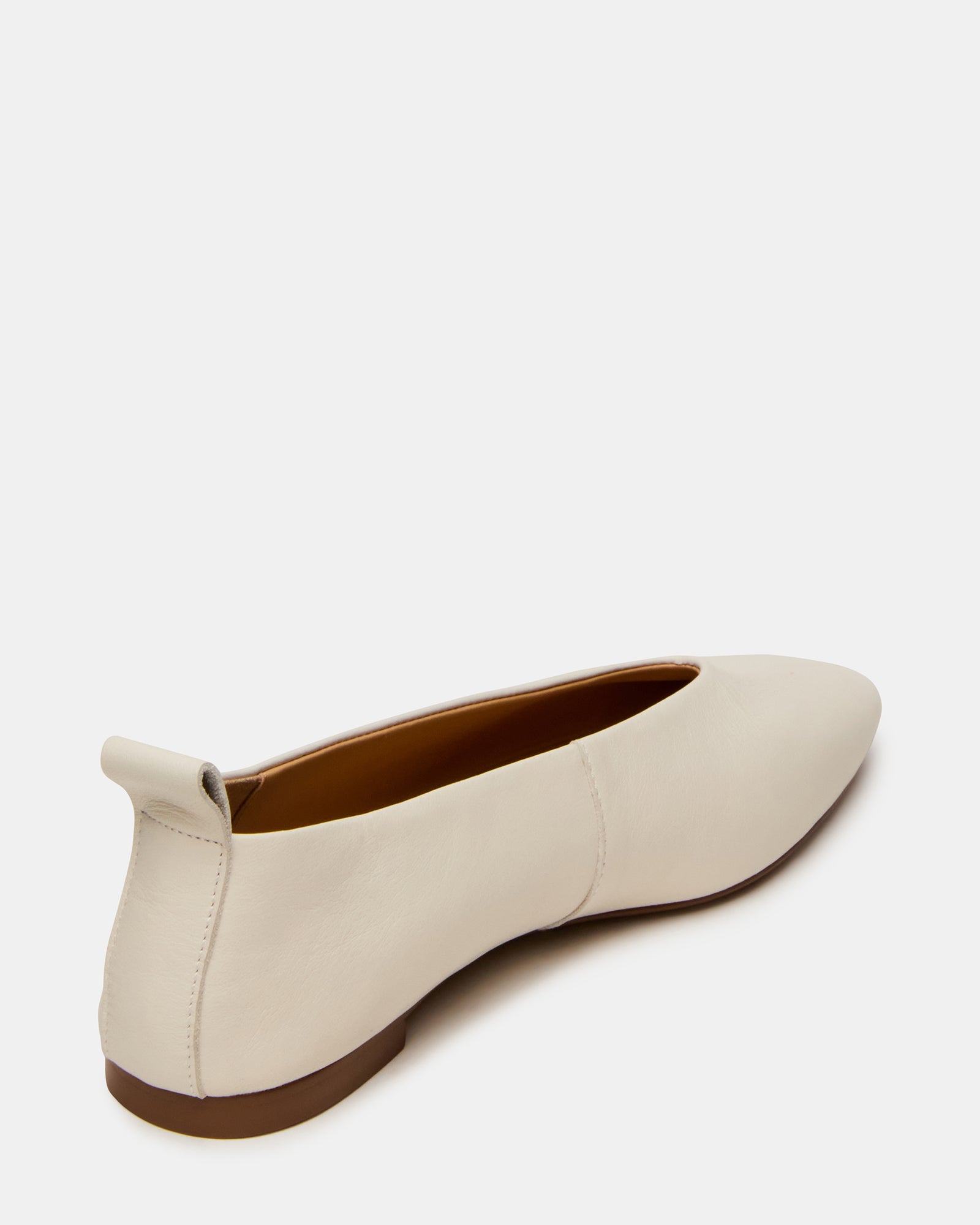SWANKY Bone Leather Almond-Toe Ballet Women's Flat – Steve Madden SWANKY Bone Leather Almond-Toe Ballet Women's Flat – Steve Madden