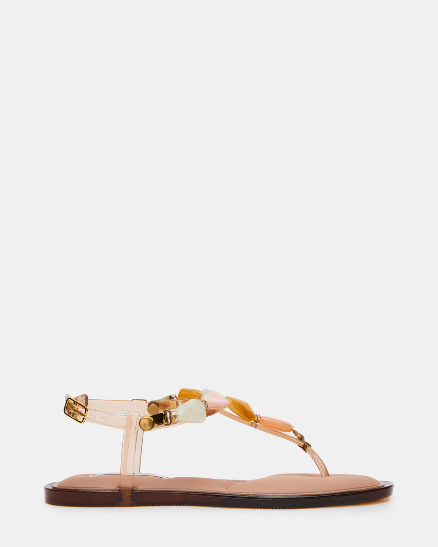 TAISY Blush Multi Stones Thong Women's Sandal | Steve Madden