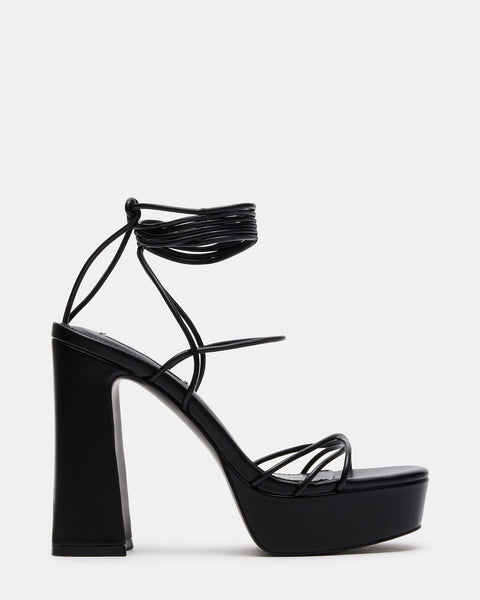 Black Tie Platform Heels | Lisa - BlackPink - Fashion Chingu
