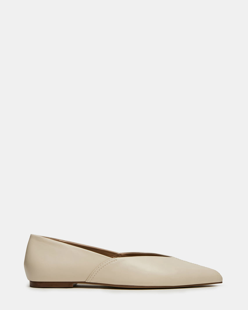 TOVI Bone Leather Pointed-Toe Ballet Women's Flat | Steve Madden