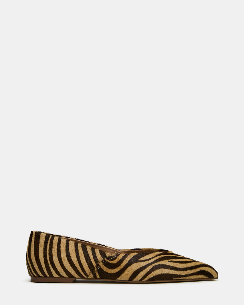 TOVI Tiger Pointed-Toe Ballet Women's Flat | Steve Madden