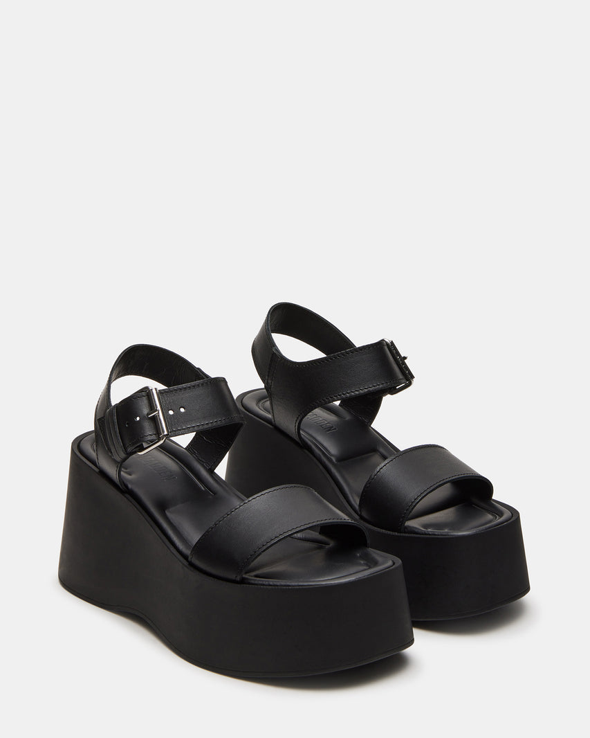 Steve Madden Toxic Black Leather