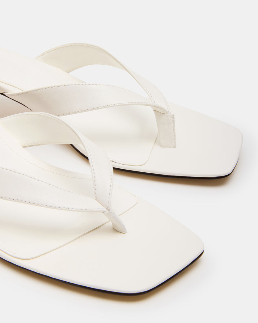 Tracie Leather Sandal 107 White Leather