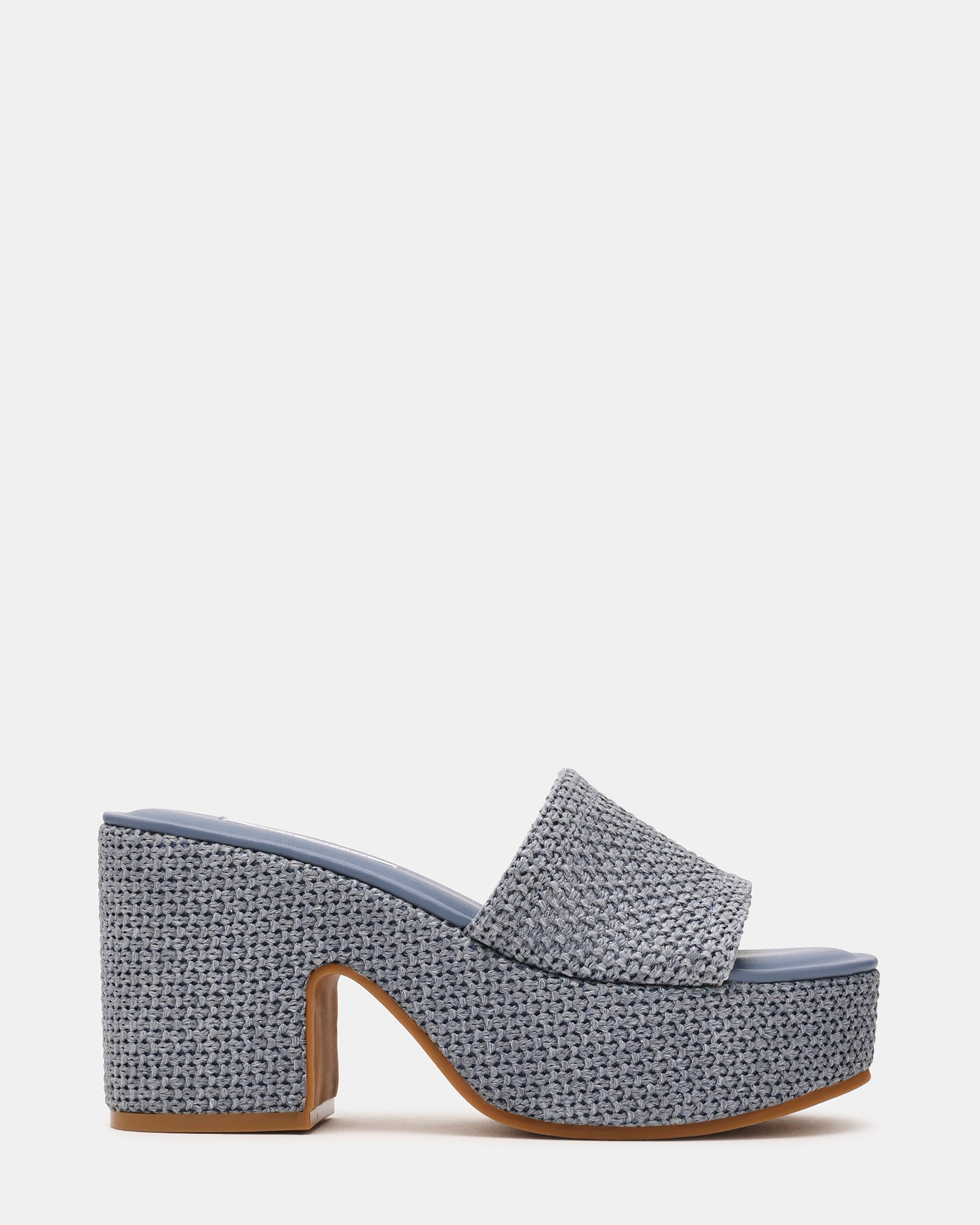 TRIPPY Blue Platform Mule Women's Sandal | Steve Madden