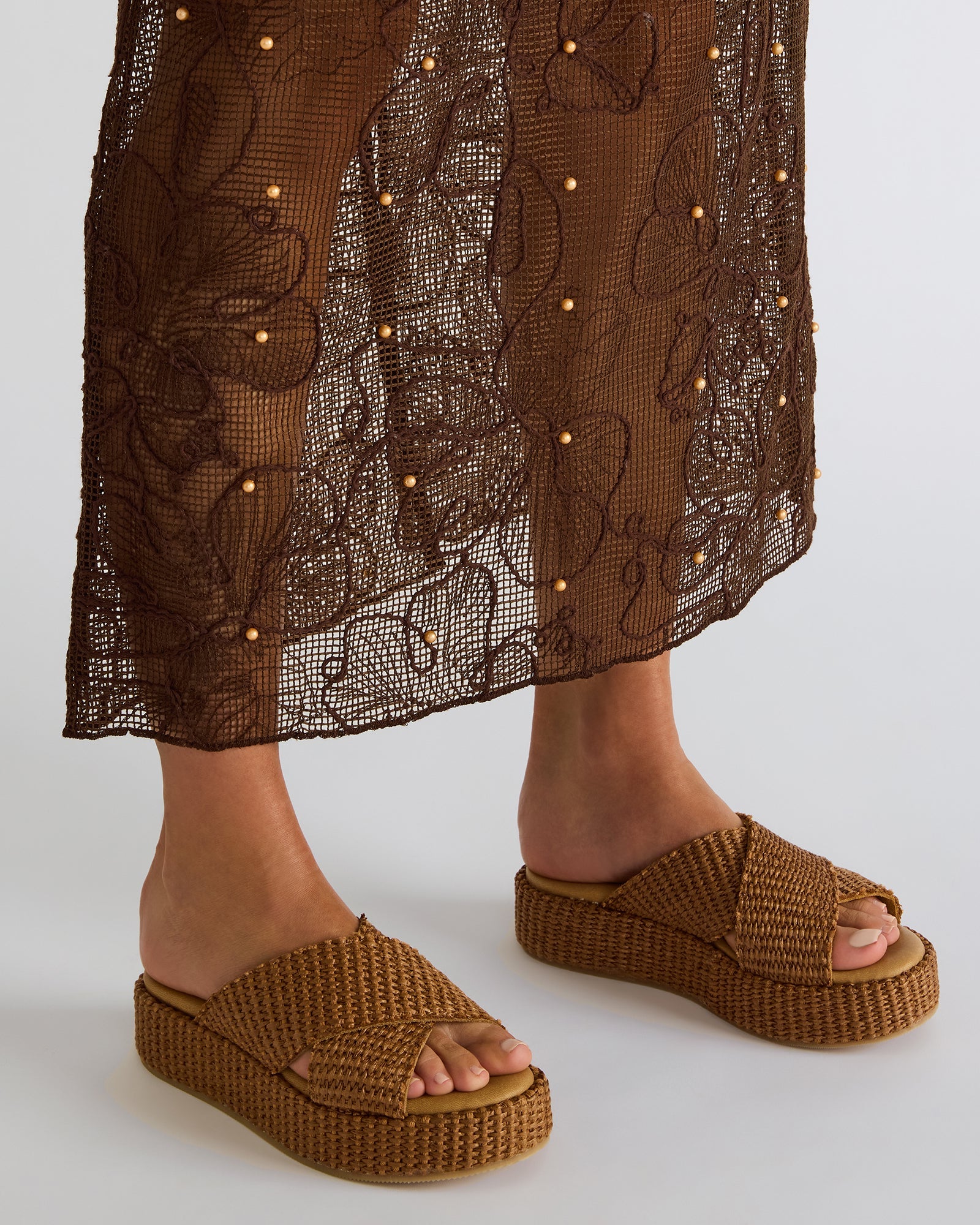TULUM BROWN RAFFIA
