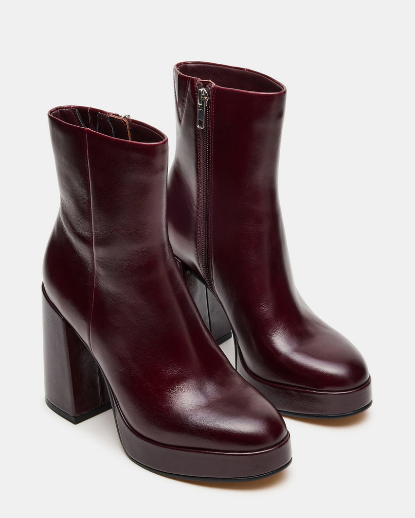 TYRA BURGUNDY LEATHER