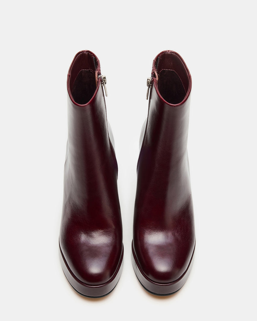 TYRA BURGUNDY LEATHER