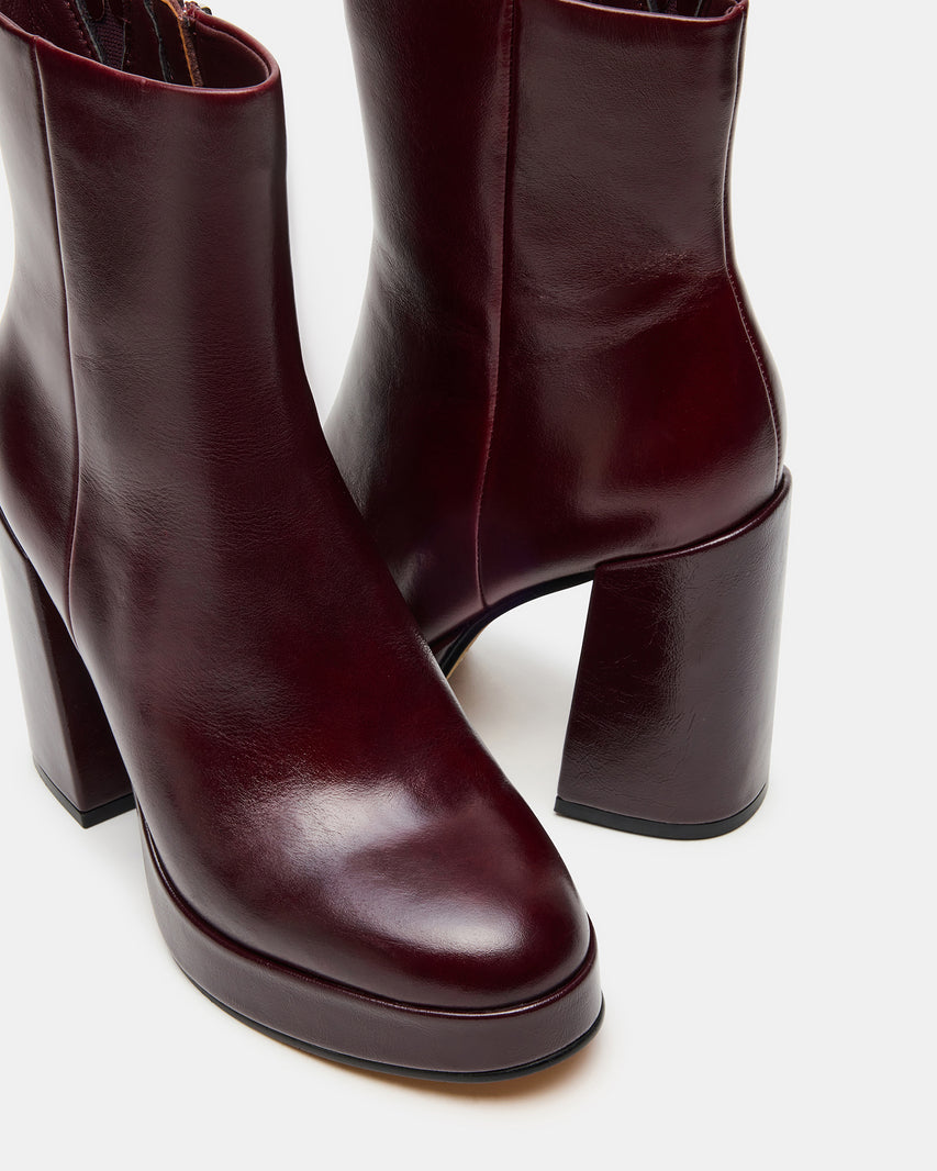 TYRA BURGUNDY LEATHER
