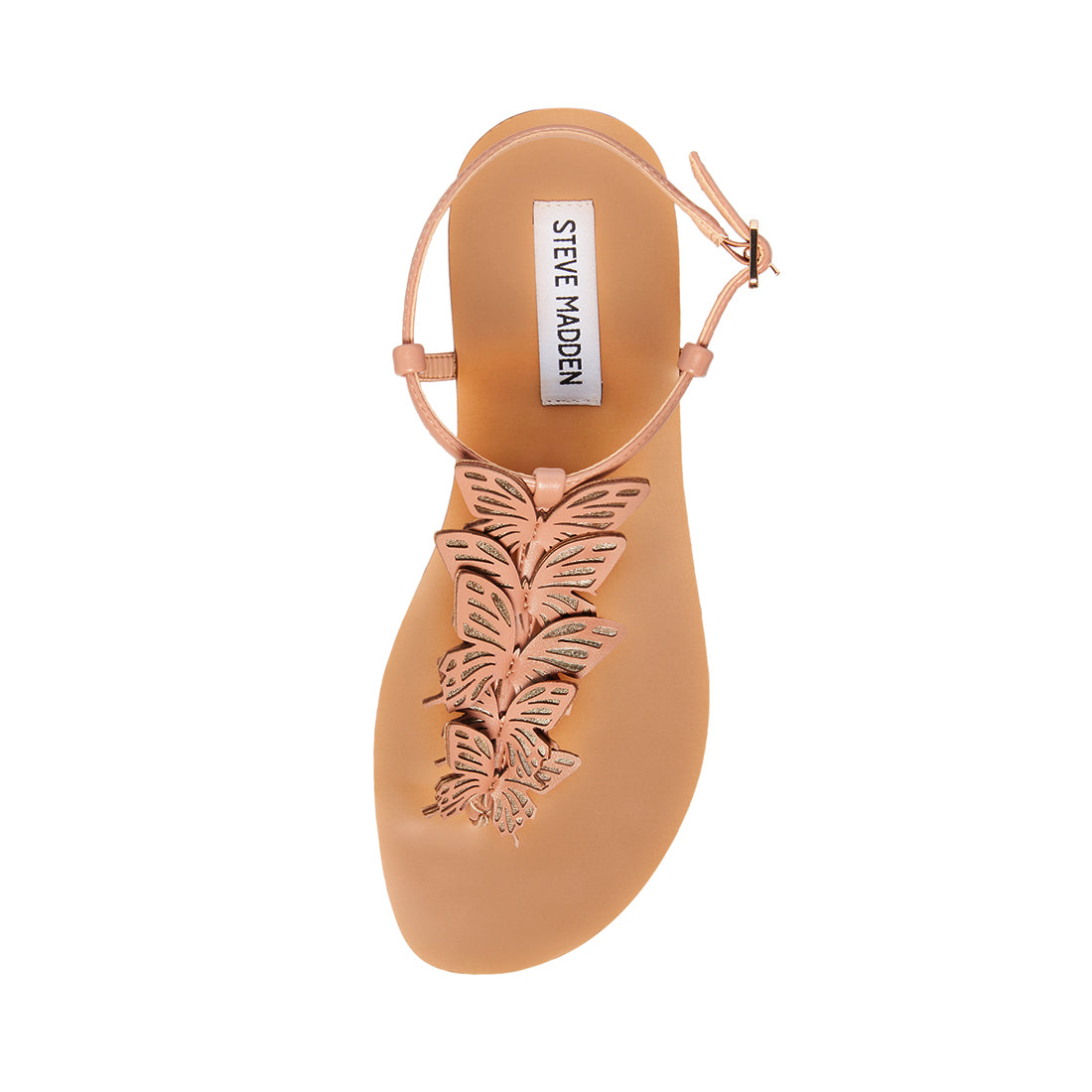 UTOPIAN Tan Multi Butterfly Thong Sandal Women's Sandals Steve Madden