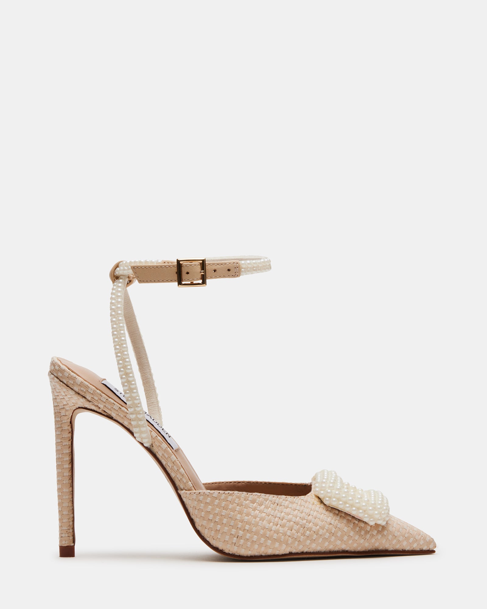 VIENNA Raffia Embellished Stiletto Heel | Women's Heels – Steve Madden VIENNA Raffia Embellished Stiletto Heel | Women's Heels – Steve Madden