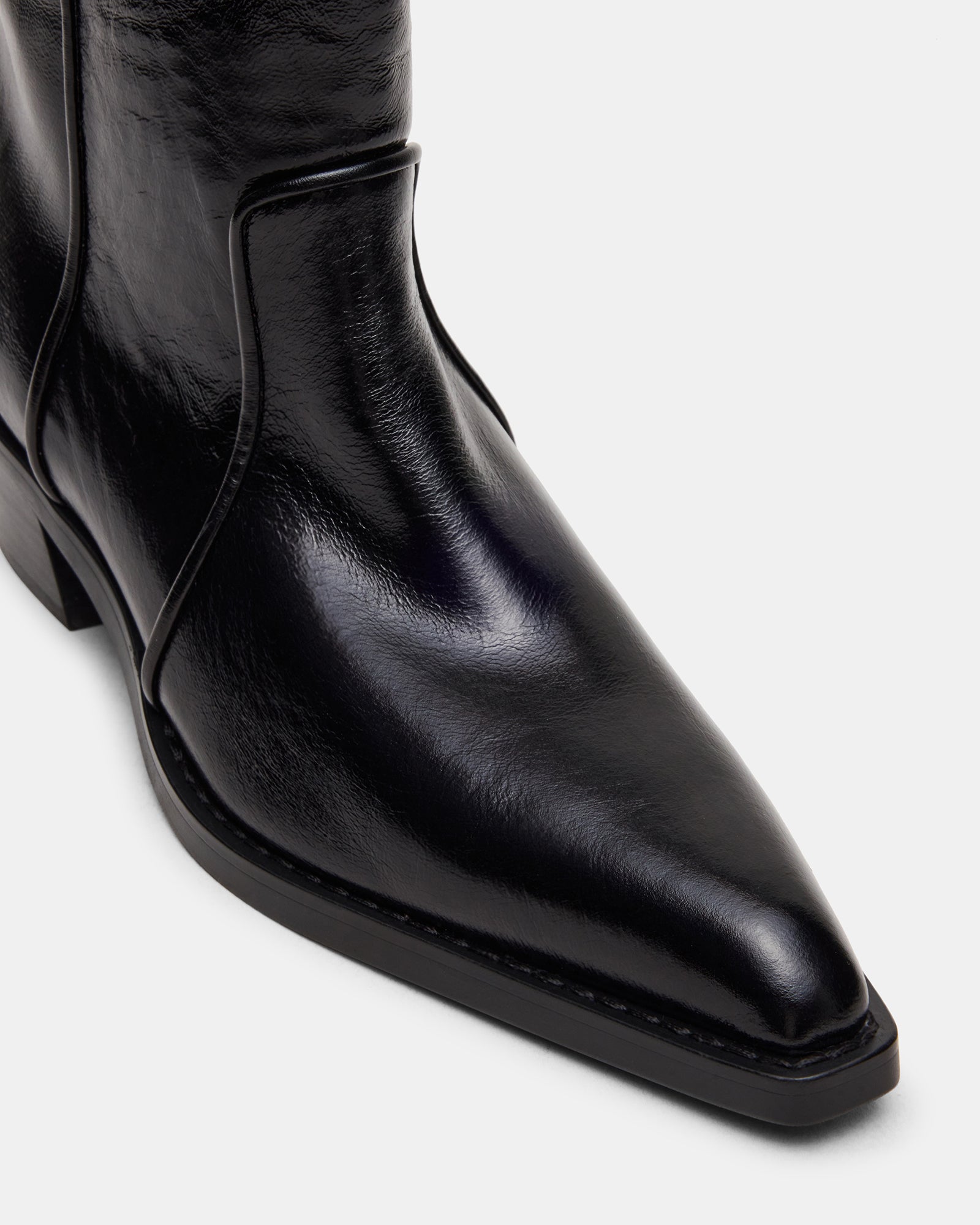 black steve madden dress shoes Women's Vinny Block Heel Booties - - Size 5.5 Size:X-LARGE Short/Mini The TURBO BLACK LEATHER Campus White Oxford Custom