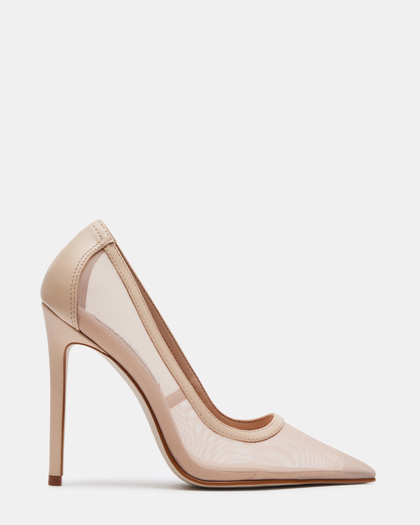 VIRTUE Tan Leather Pointed Toe Stiletto Pump