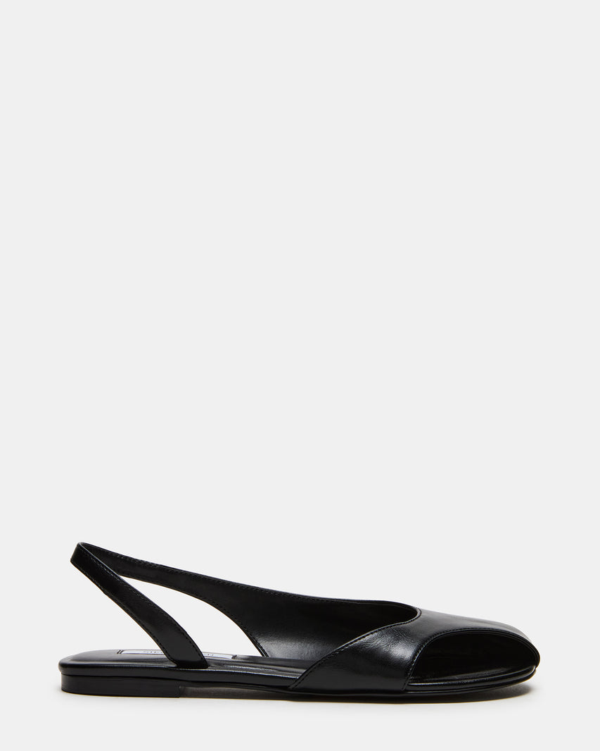 ZEST Black Slingback Cut-Out Round-Toe Women's Flat | Steve Madden