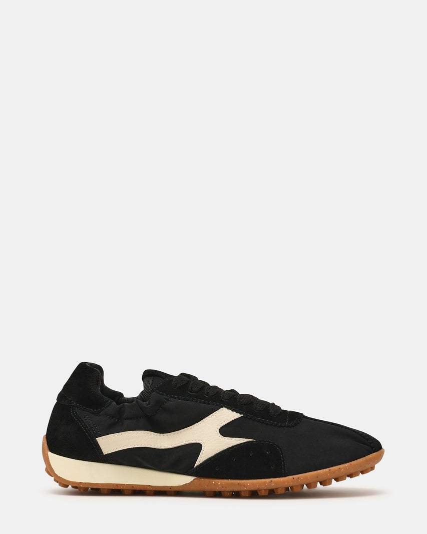 ZION Black Low-Top Lace-Up Women's Sneaker | Steve Madden