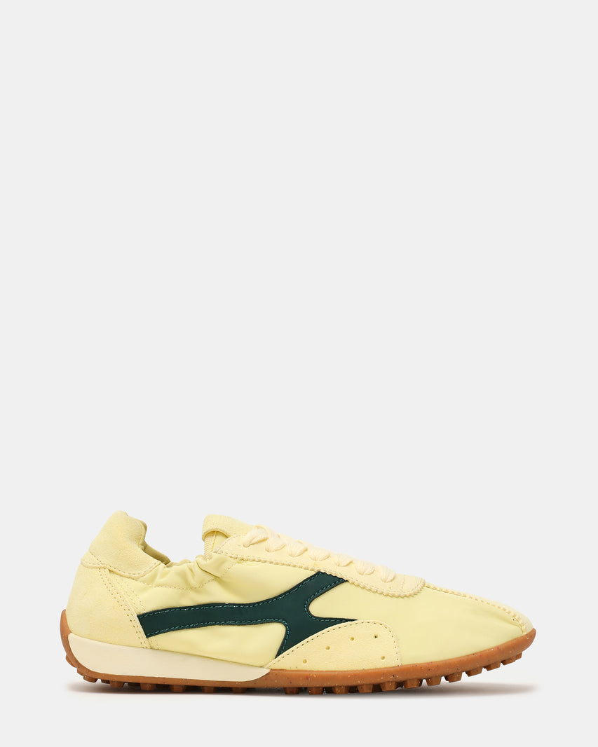 ZION Yellow Low-Top Lace-Up Women's Sneaker | Steve Madden