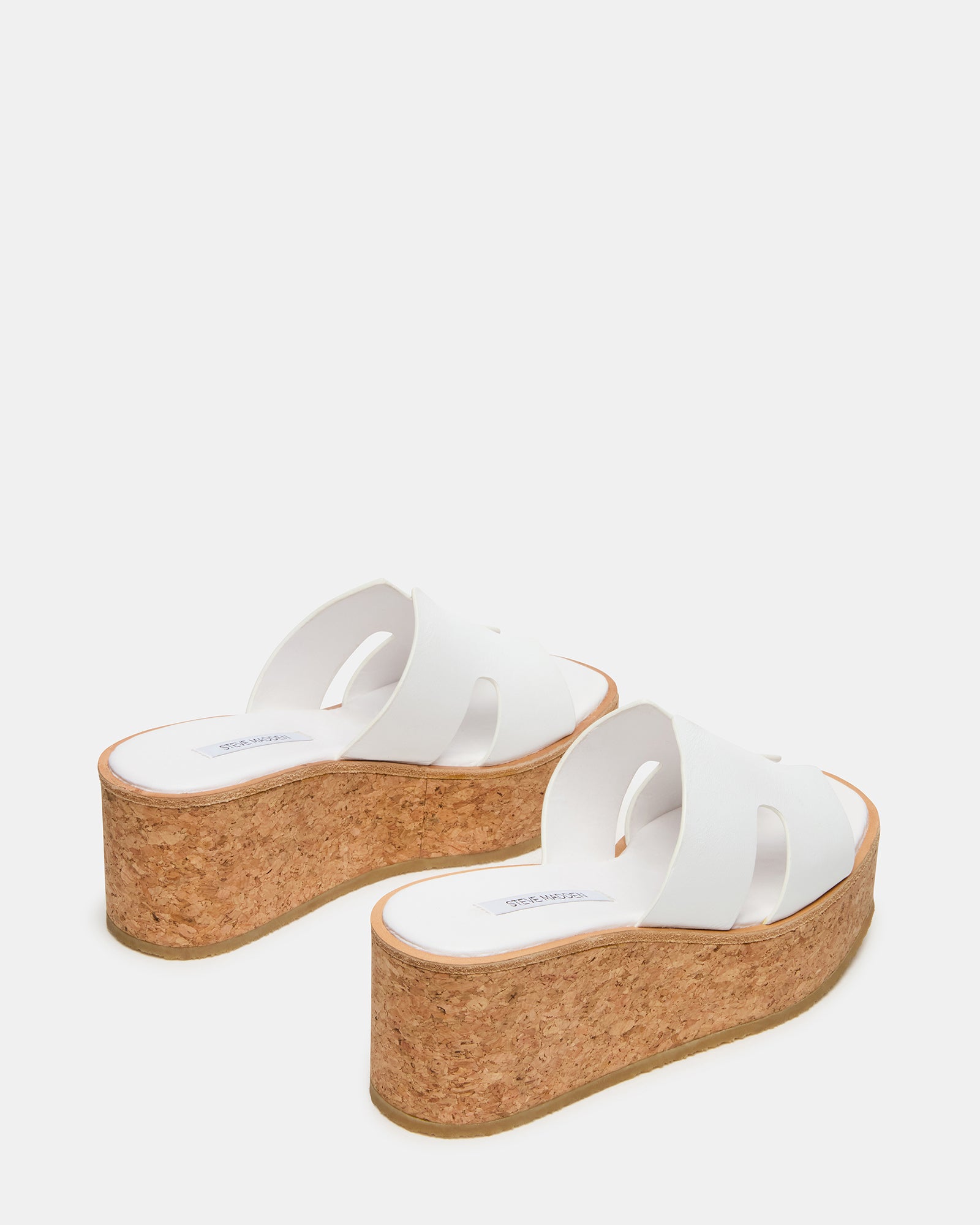 Steve Madden Women's Harmony Mule Sandals - White - Size 6.5 - Leather Steve Madden Women's Harmony Mule Sandals - White - Size 6.5 - Leather