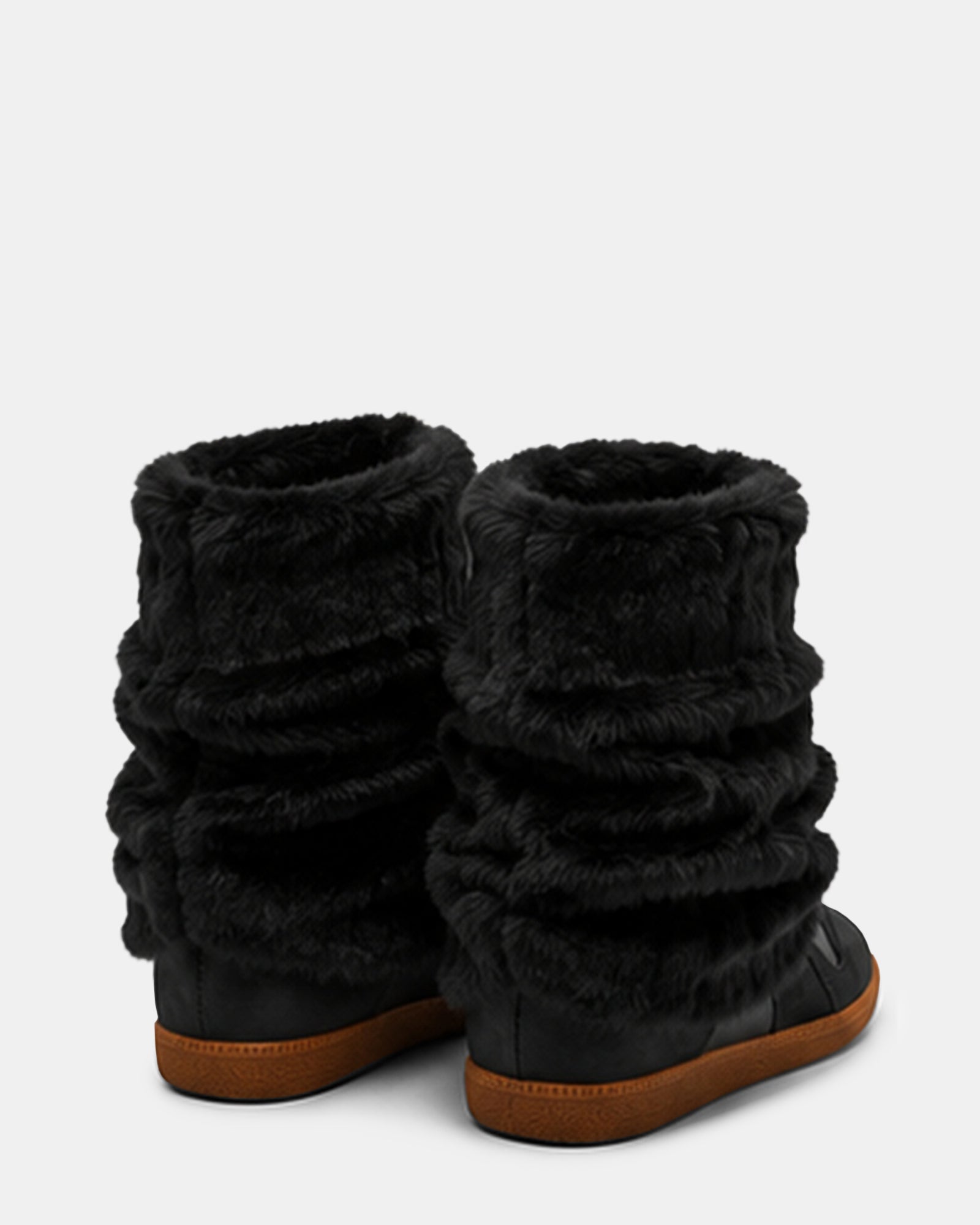 MAVIS FAUX FUR BLACK SUEDE - view 7