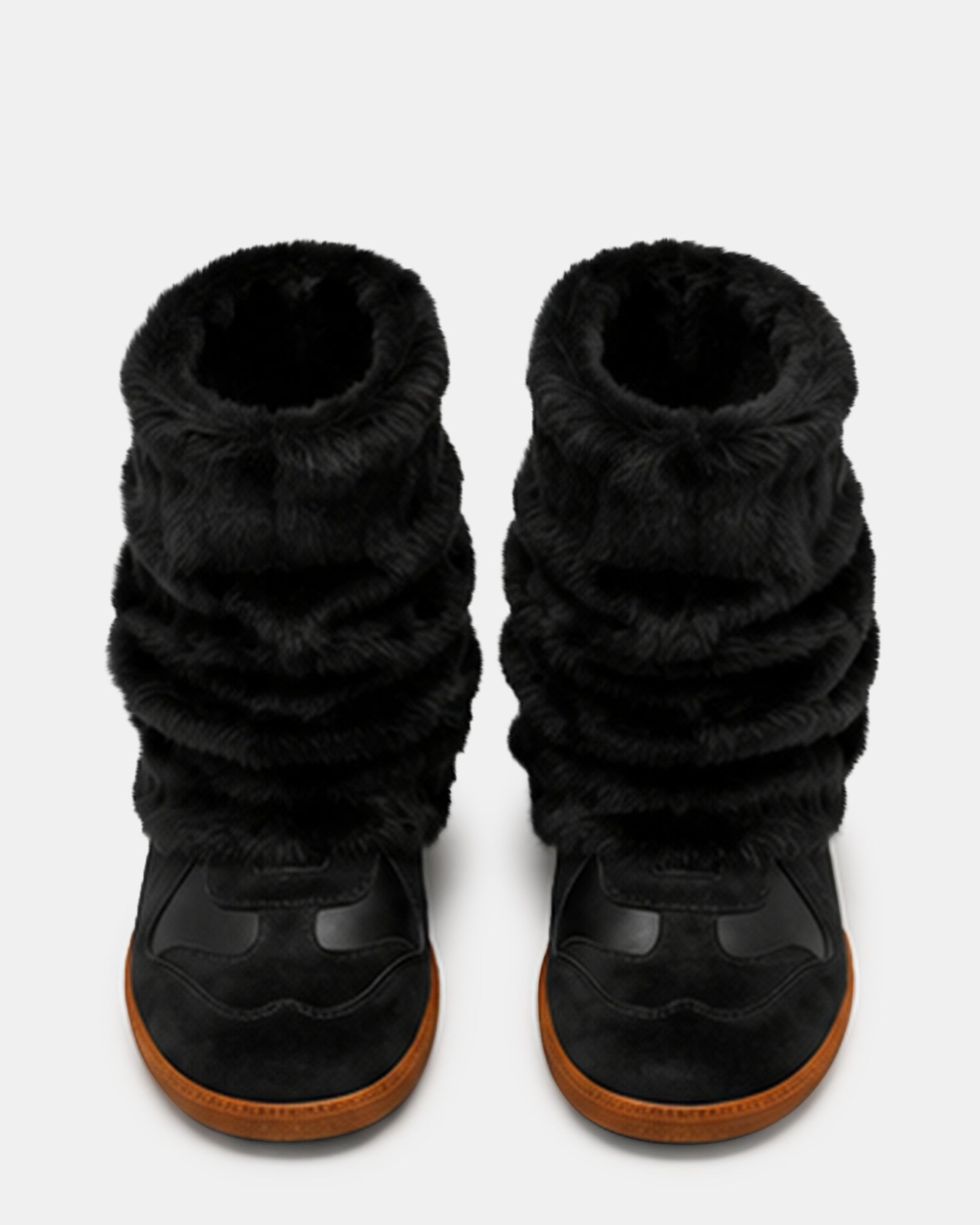 MAVIS FAUX FUR BLACK SUEDE - view 6