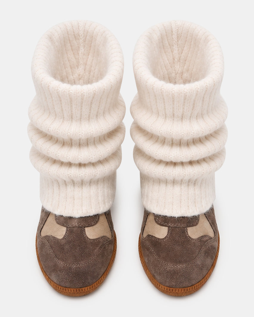 MAVIS KNIT TAUPE SUEDE - view 6