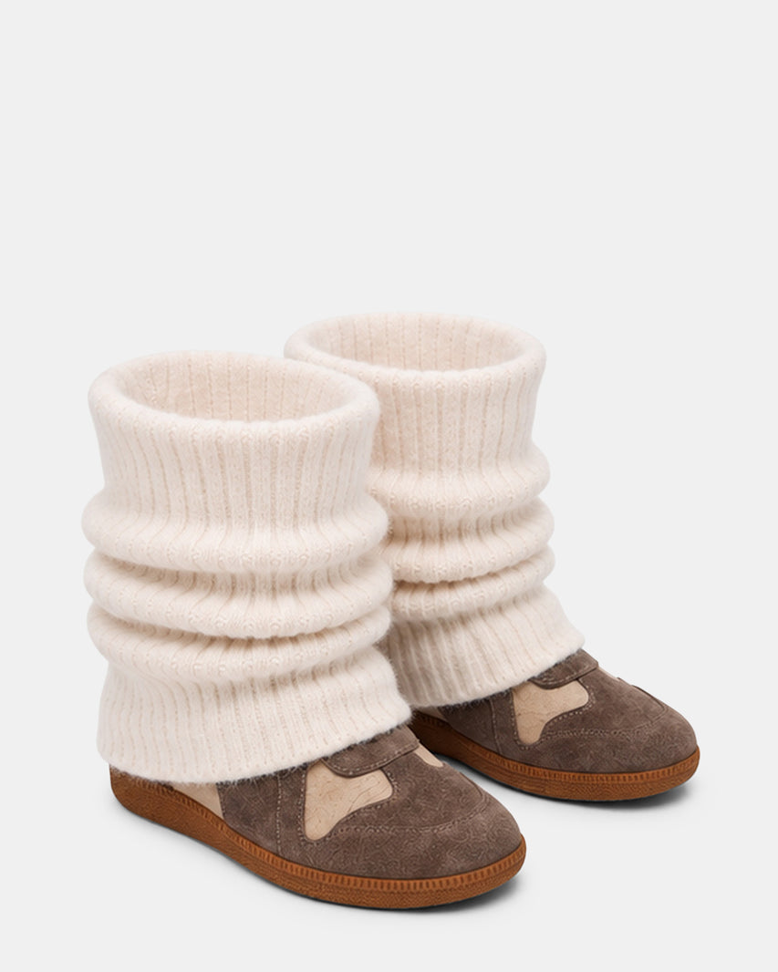 MAVIS KNIT TAUPE SUEDE - view 4