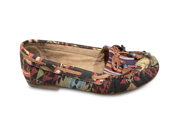 TEANA FLATS IN BROWN MULTI - SM REBOOTED