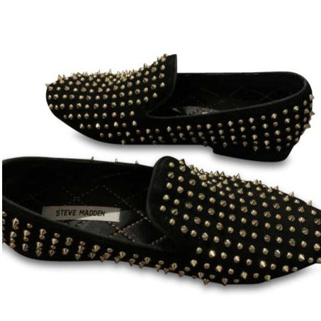 STUDDED LOAFERS IN BLACK - SM REBOOTED